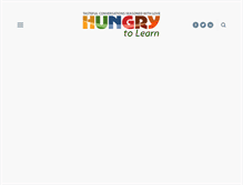 Tablet Screenshot of hungrytolearn.com